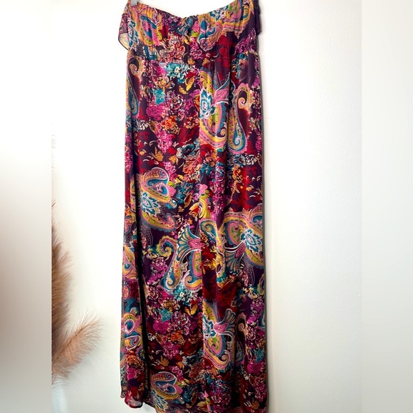 Target strapless multi color Xhilaration Mosiac Sundress - Picture 3 of 5